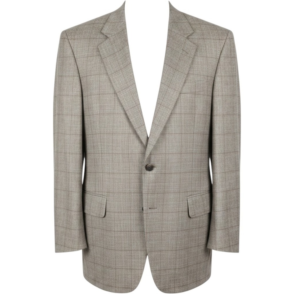 Jones New York Gray Wool Suit Jacket Coat Mens 44 XL Pants Included FLAW (Pants)